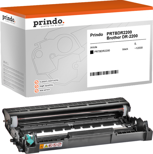 Prindo Classic Bildtrommel Schwarz (PRTBDR2200)