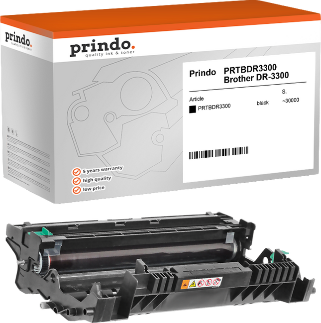 Prindo Classic Bildtrommel Schwarz (PRTBDR3300)