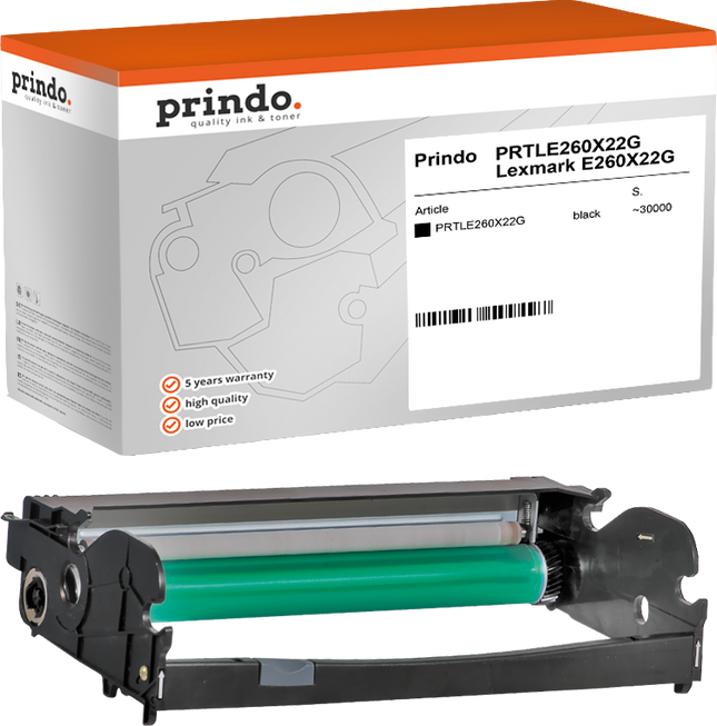 Prindo Classic Bildtrommel Schwarz (PRTLE260X22G)