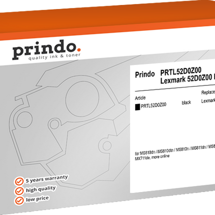 Prindo Classic Bildtrommel Schwarz