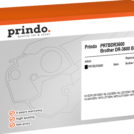 Prindo Classic Bildtrommel Schwarz (PRTBDR3600)