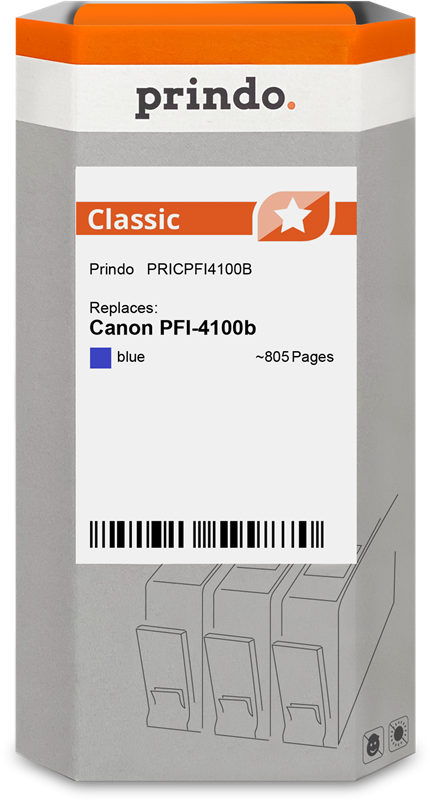 Prindo Classic Blau Druckerpatrone PRICPFI4100B