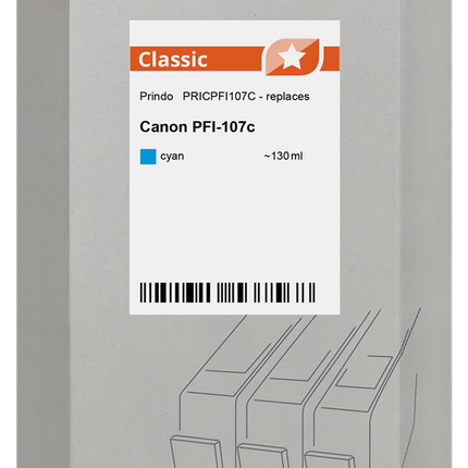 Prindo Classic Cyan Druckerpatrone PRICPFI107C