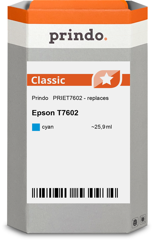 Prindo Classic Cyan Druckerpatrone PRIET7602