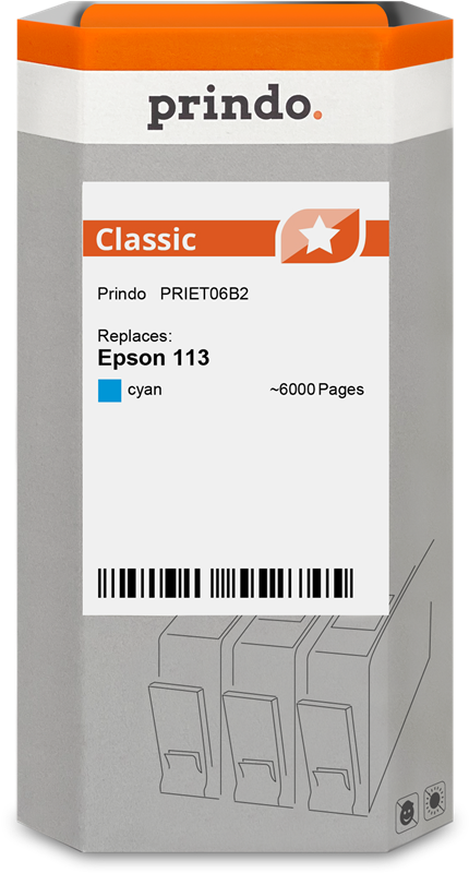 Prindo Classic Cyan Druckerpatrone PRIET06B2