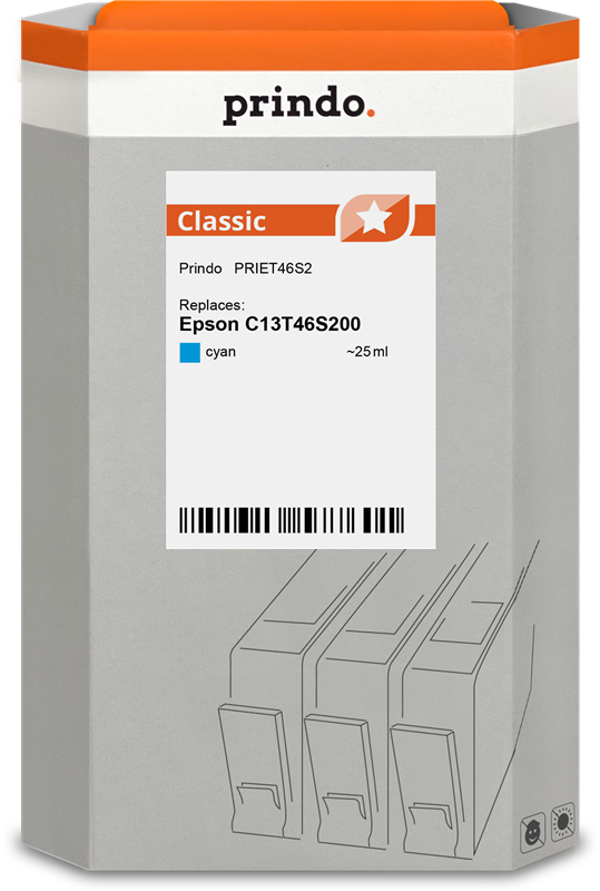 Prindo Classic Cyan Druckerpatrone PRIET46S2