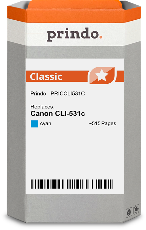 Prindo Classic Cyan Druckerpatrone PRICCLI531C