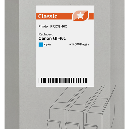 Prindo Classic Cyan Druckerpatrone PRICGI46C