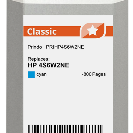 Prindo Classic Cyan Druckerpatrone PRIHP4S6W2NE