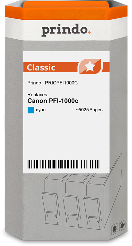 Prindo Classic Cyan Druckerpatrone PRICPFI1000C
