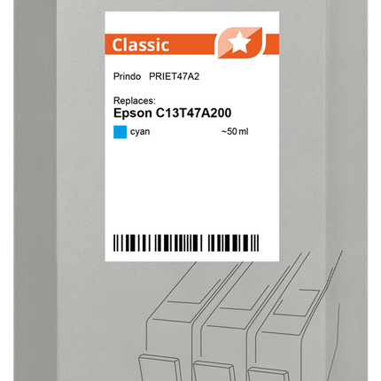 Prindo Classic Cyan Druckerpatrone PRIET47A2