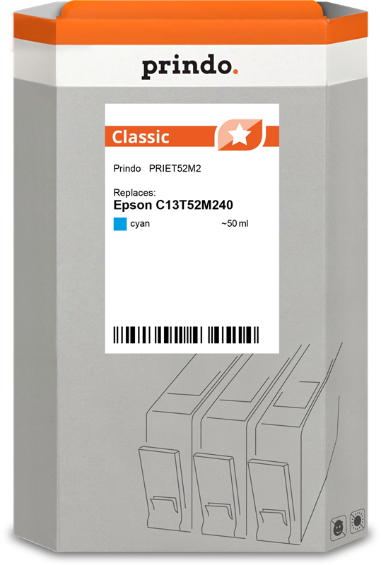 Prindo Classic Cyan Druckerpatrone PRIET52M2
