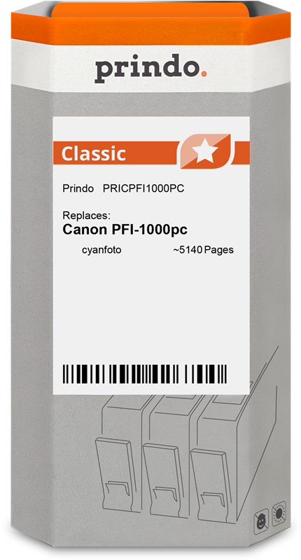 Prindo Classic Cyan (Foto) Druckerpatrone PRICPFI1000PC
