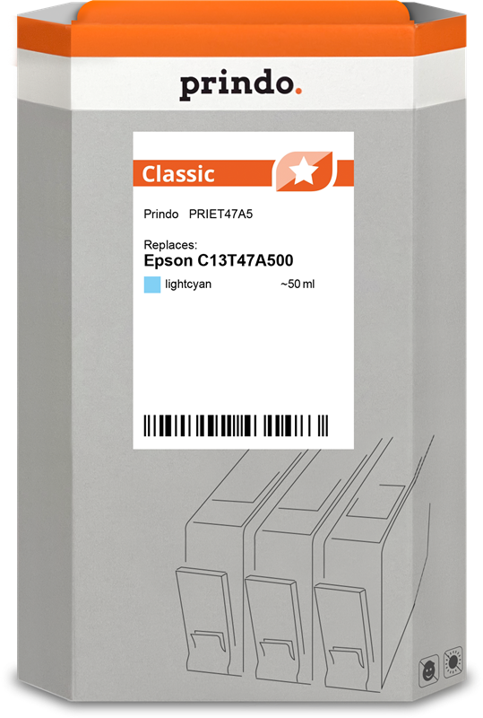 Prindo Classic Cyan (hell) Druckerpatrone PRIET47A5