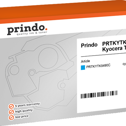 Prindo Classic Cyan Toner PRTKYTK5490C
