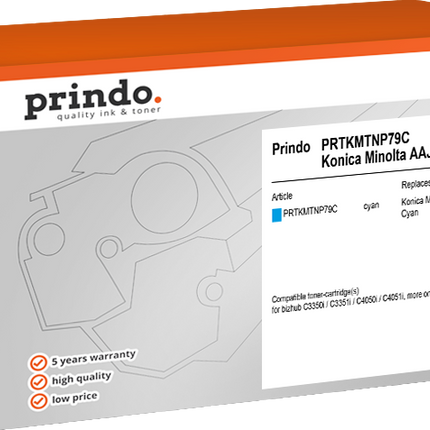 Prindo Classic Cyan Toner PRTKMTNP79C