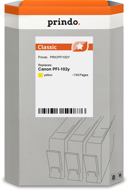 Prindo Classic Gelb Druckerpatrone PRICPFI102Y