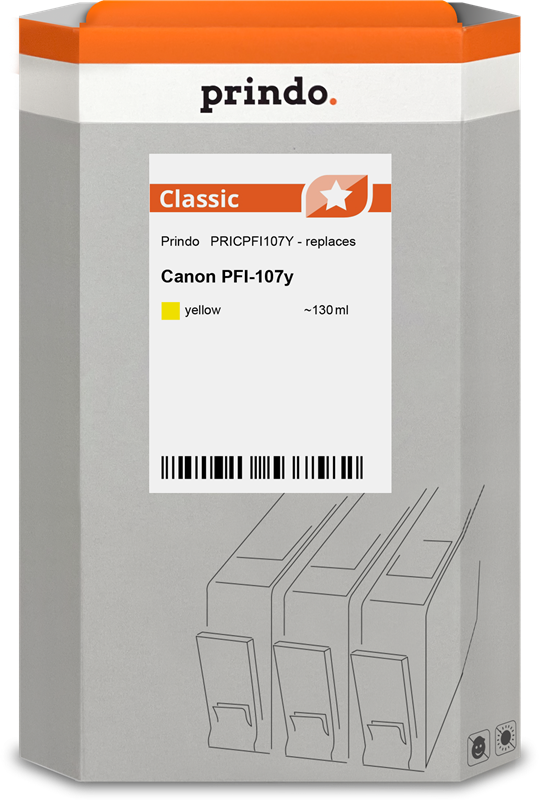 Prindo Classic Gelb Druckerpatrone PRICPFI107Y