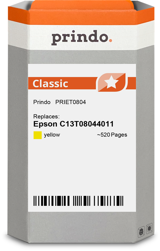 Prindo Classic Gelb Druckerpatrone PRIET0804
