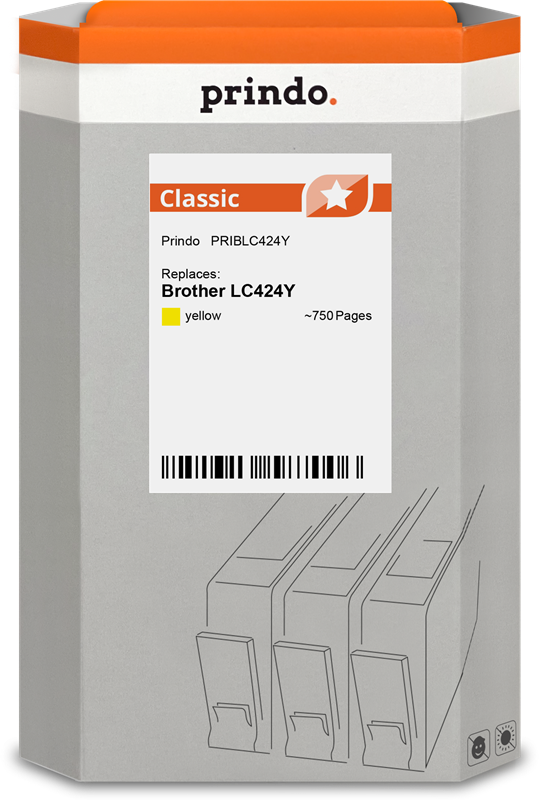 Prindo Classic Gelb Druckerpatrone PRIBLC424Y