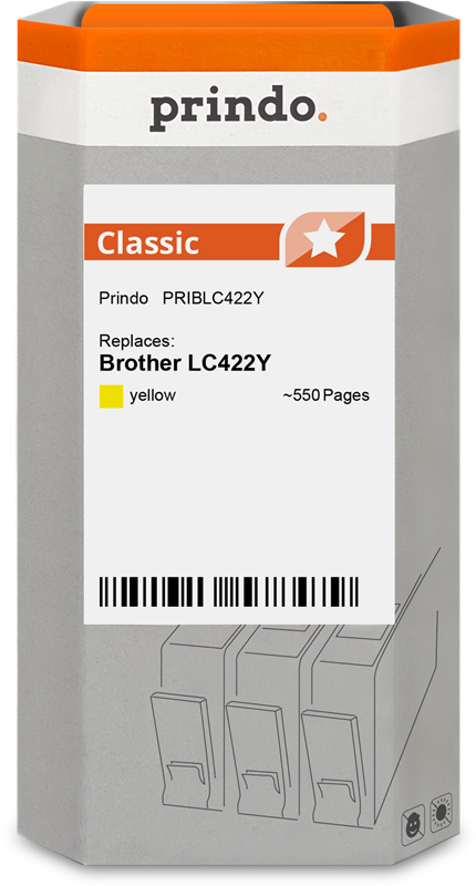 Prindo Classic Gelb Druckerpatrone PRIBLC422Y