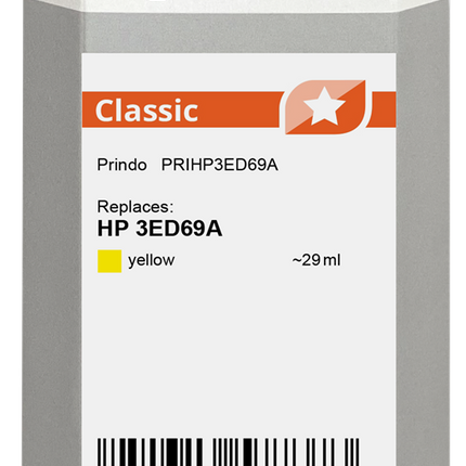 Prindo Classic Gelb Druckerpatrone PRIHP3ED69A