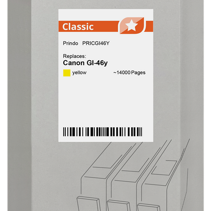 Prindo Classic Gelb Druckerpatrone PRICGI46Y