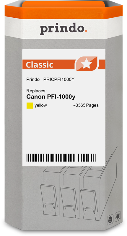 Prindo Classic Gelb Druckerpatrone PRICPFI1000Y