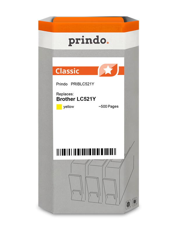 Prindo Classic Gelb Druckerpatrone PRIBLC521Y