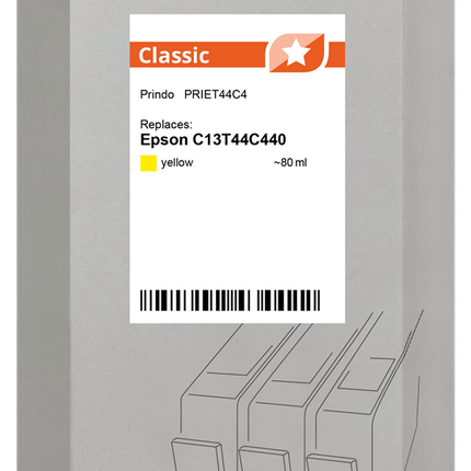 Prindo Classic Gelb Druckerpatrone PRIET44C4