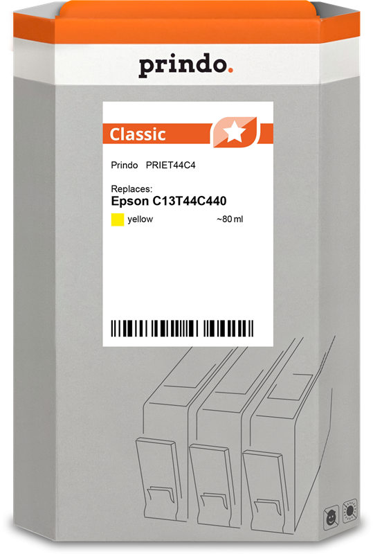 Prindo Classic Gelb Druckerpatrone PRIET44C4