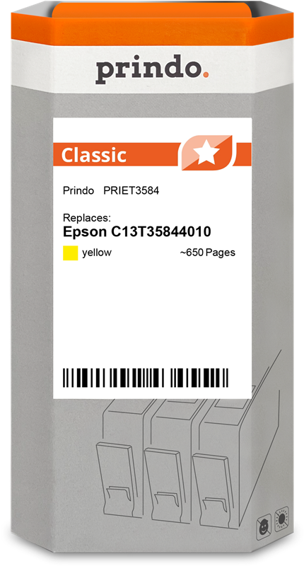 Prindo Classic Gelb Druckerpatrone PRIET3584