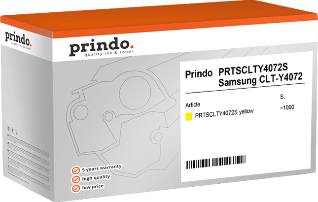 Prindo Classic Gelb Toner PRTSCLTY4072S