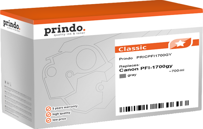 Prindo Classic Grau Druckerpatrone