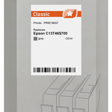 Prindo Classic Grau Druckerpatrone PRIET46S7