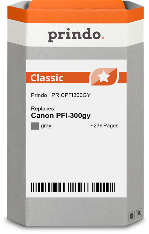 Prindo Classic Grau Druckerpatrone PRICPFI300GY