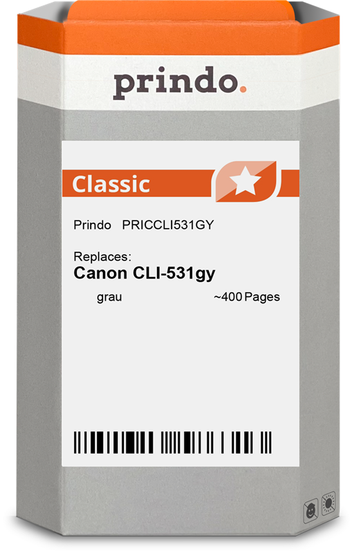 Prindo Classic Grau Druckerpatrone PRICCLI531GY