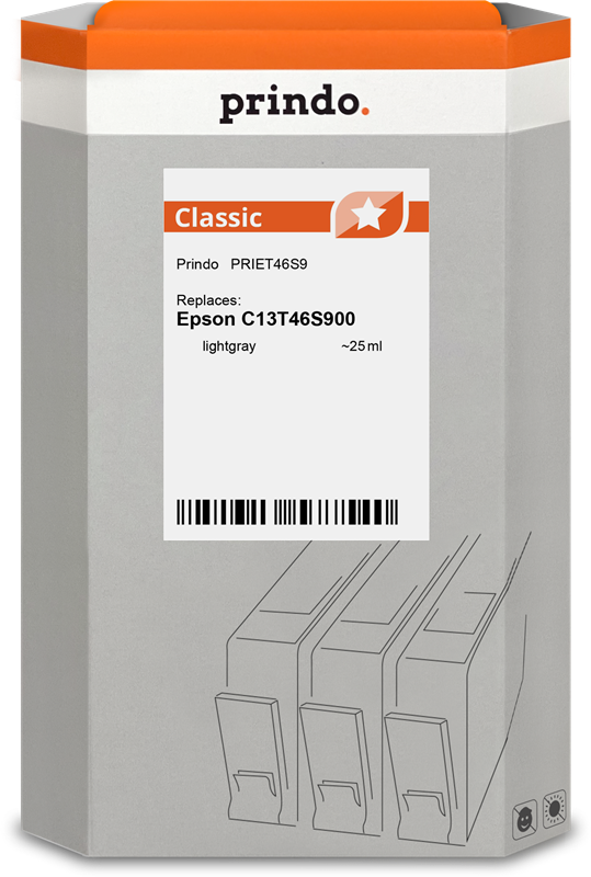 Prindo Classic Grau (hell) Druckerpatrone PRIET46S9