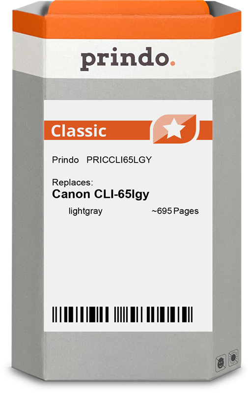 Prindo Classic Grau (hell) Druckerpatrone PRICCLI65LGY