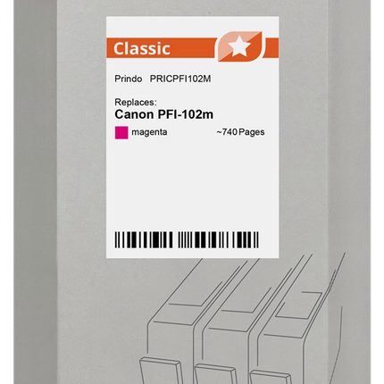 Prindo Classic Magenta Druckerpatrone PRICPFI102M