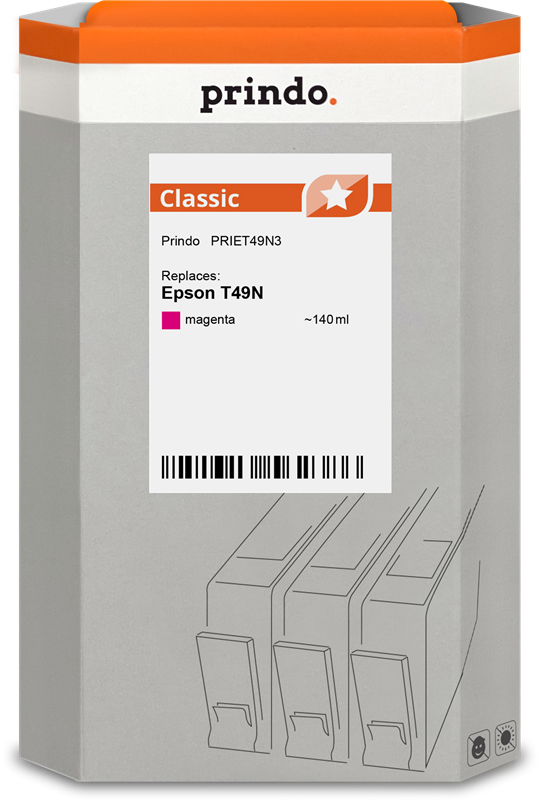 Prindo Classic Magenta Druckerpatrone PRIET49N3