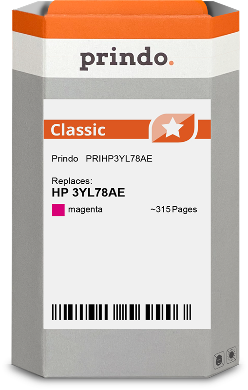 Prindo Classic Magenta Druckerpatrone PRIHP3YL78AE