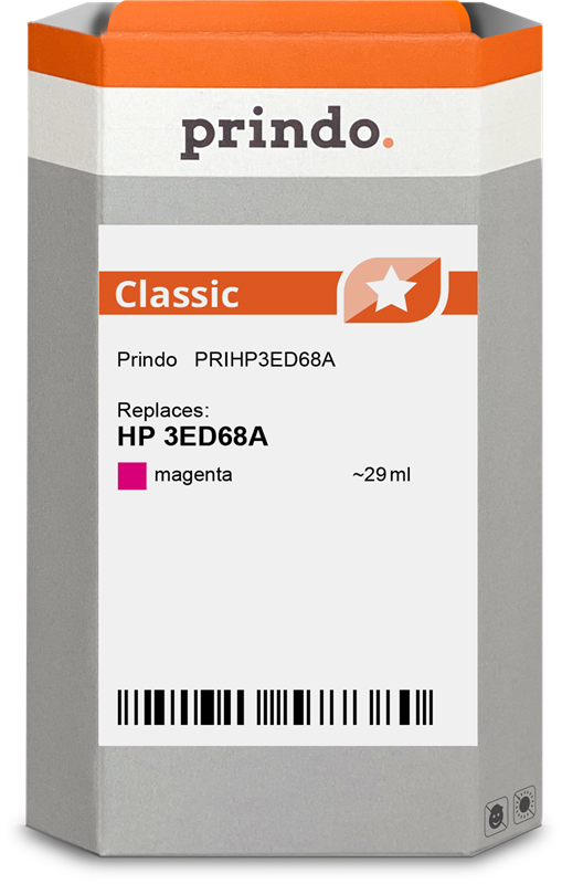 Prindo Classic Magenta Druckerpatrone PRIHP3ED68A
