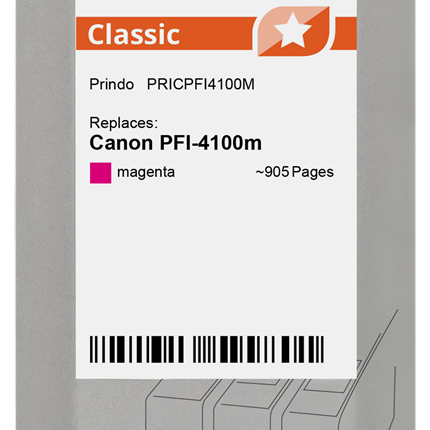 Prindo Classic Magenta Druckerpatrone PRICPFI4100M