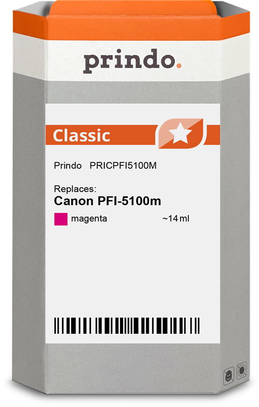 Prindo Classic Magenta Druckerpatrone PRICPFI5100M