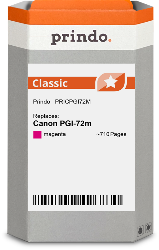 Prindo Classic Magenta Druckerpatrone PRICPGI72M