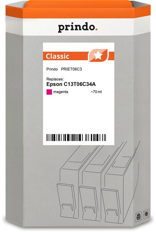 Prindo Classic Magenta Druckerpatrone PRIET06C3