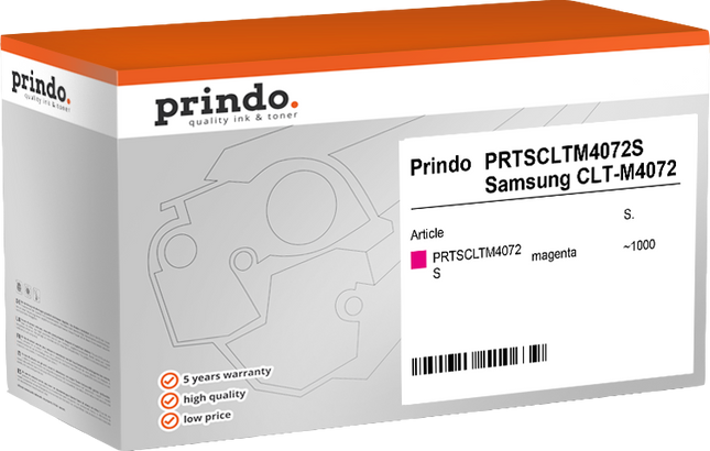Prindo Classic Magenta Toner PRTSCLTM4072S