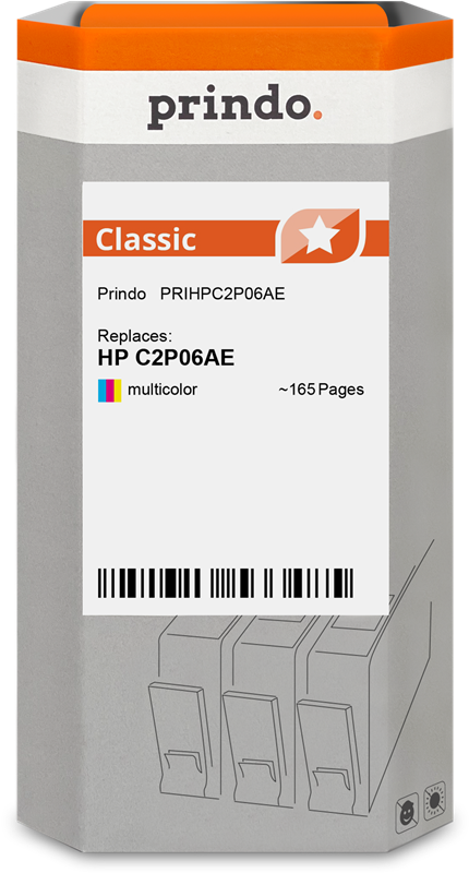 Prindo Classic mehrere Farben Druckerpatrone PRIHPC2P06AE
