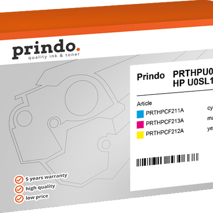 Prindo Classic Multipack Cyan / Magenta / Gelb